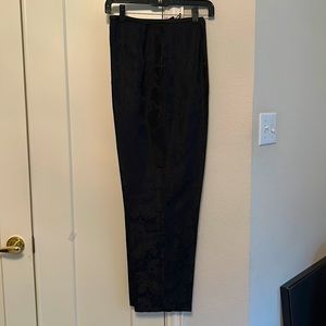 Dressy Evening trousers with beautiful subtle brocade type pattern.